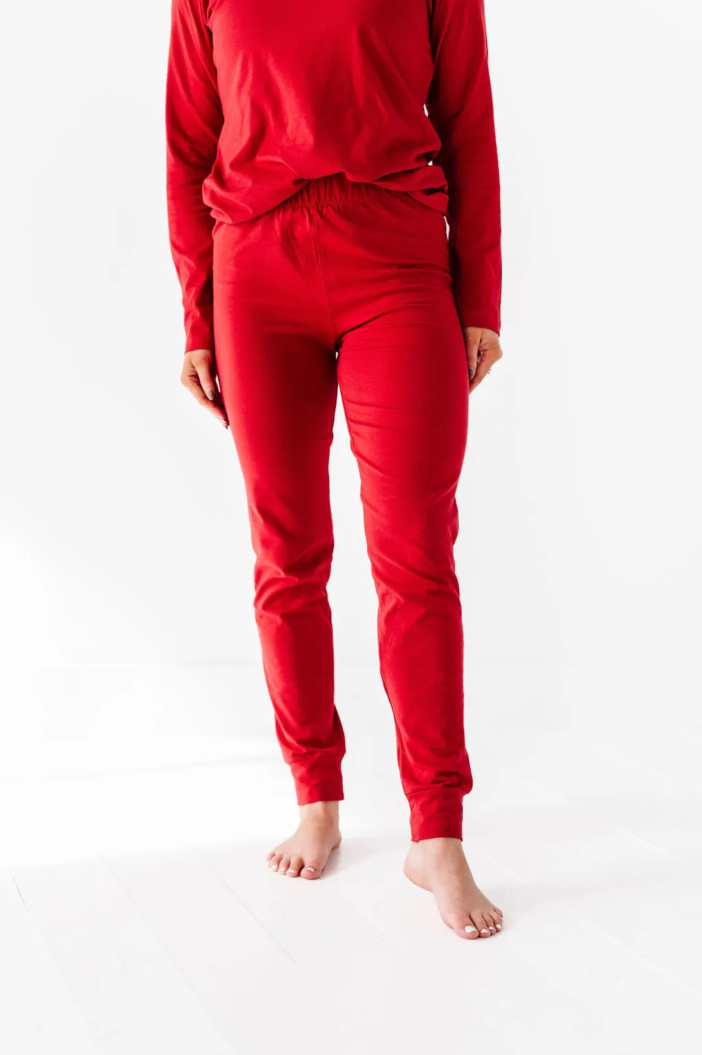 Women's Classic Red Holiday Pajama Set