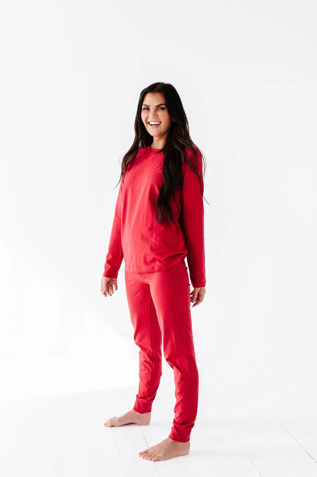 Women's Classic Red Holiday Pajama Set