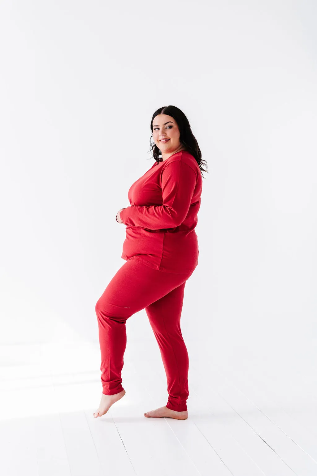 Women's Classic Red Holiday Pajama Set