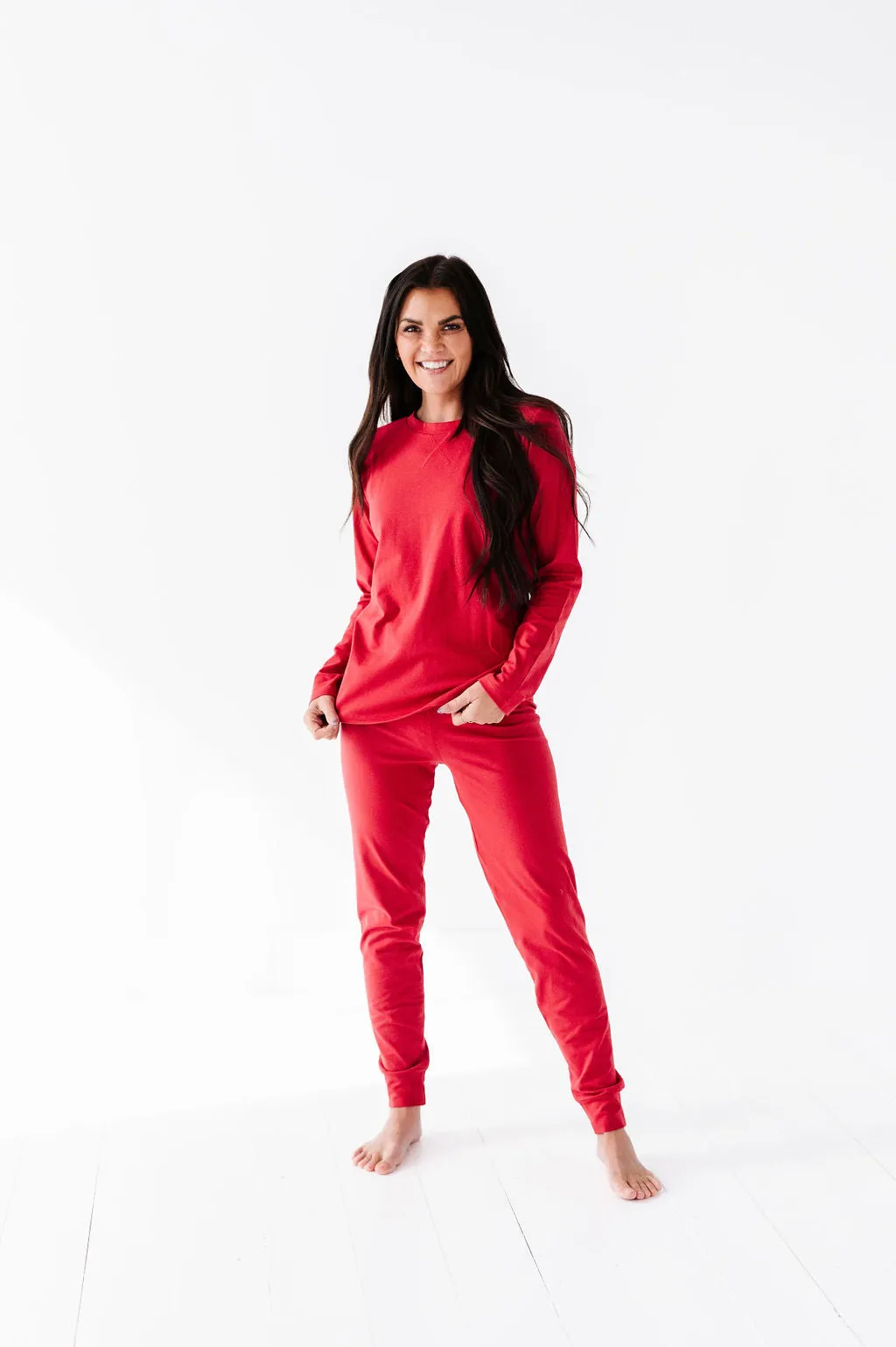 Women's Classic Red Holiday Pajama Set