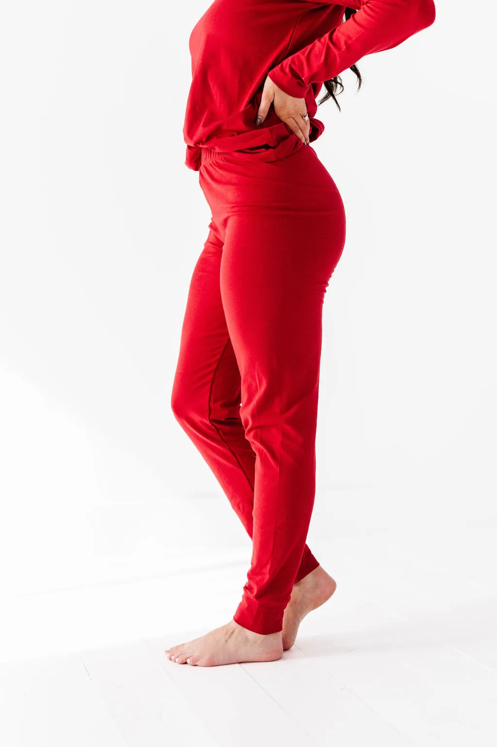 Women's Classic Red Holiday Pajama Set