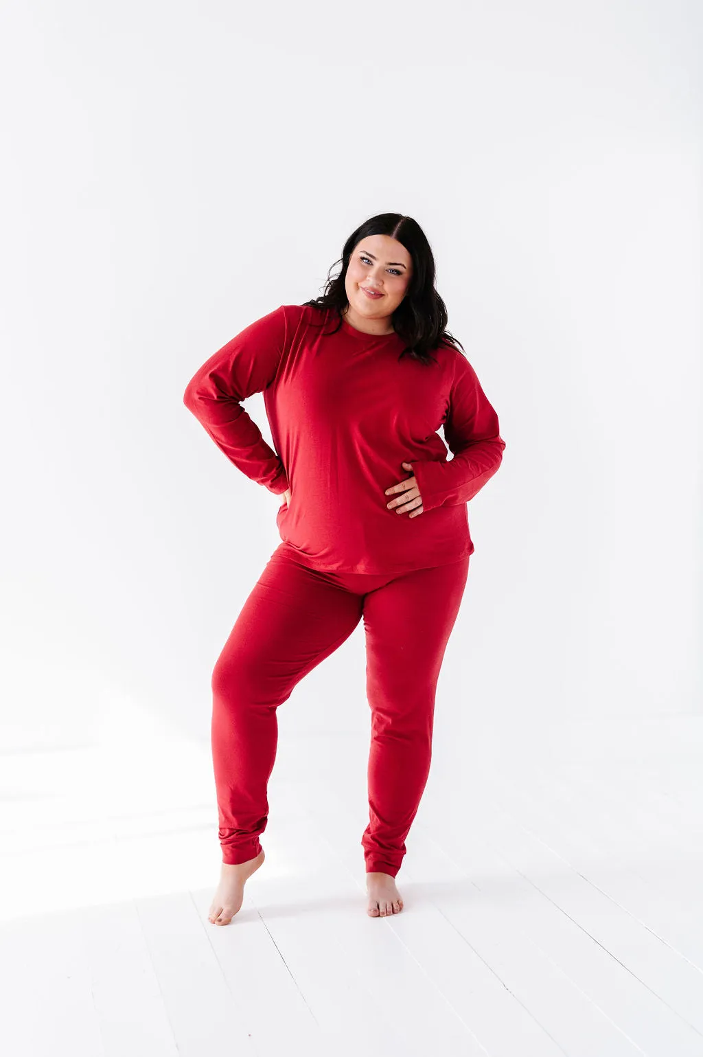 Women's Classic Red Holiday Pajama Set