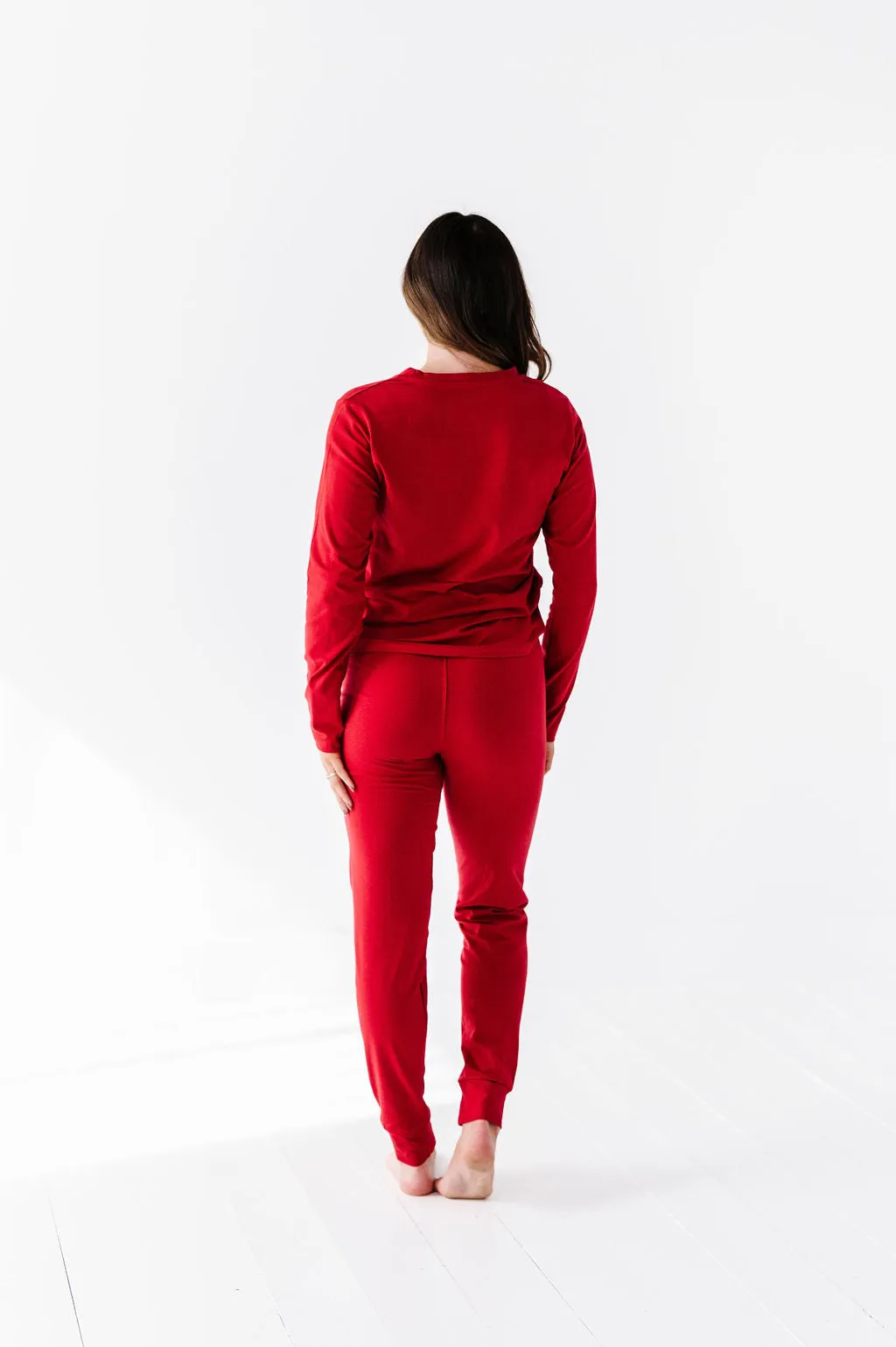 Women's Classic Red Holiday Pajama Set