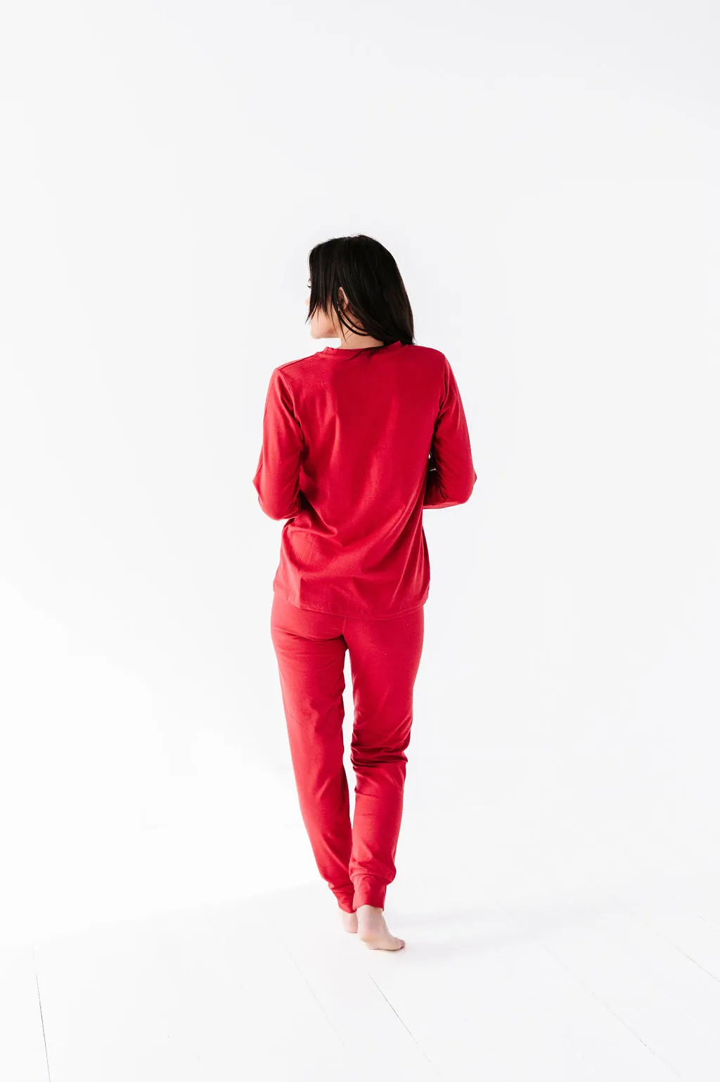 Women's Classic Red Holiday Pajama Set