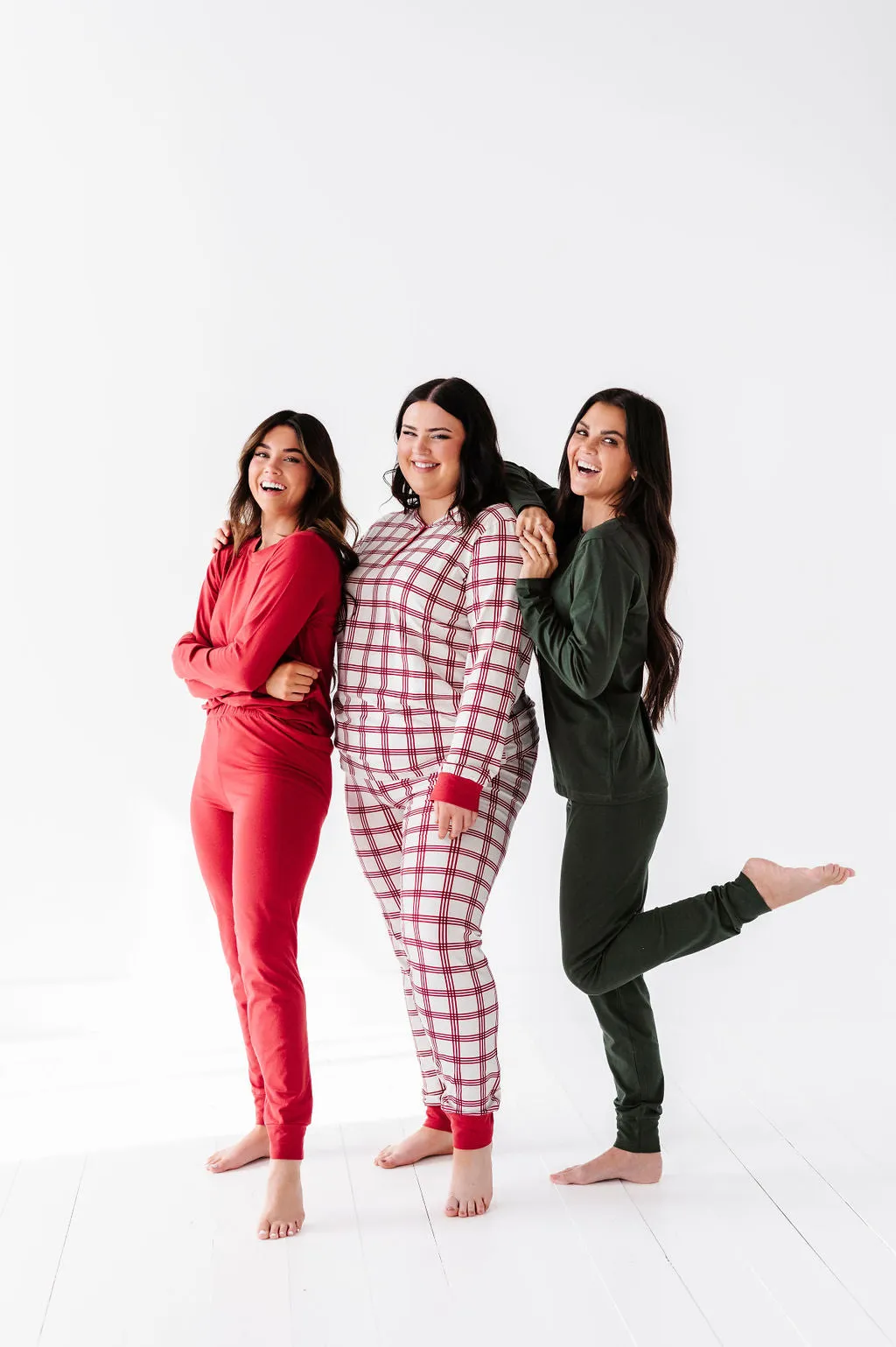 Women's Classic Red Holiday Pajama Set