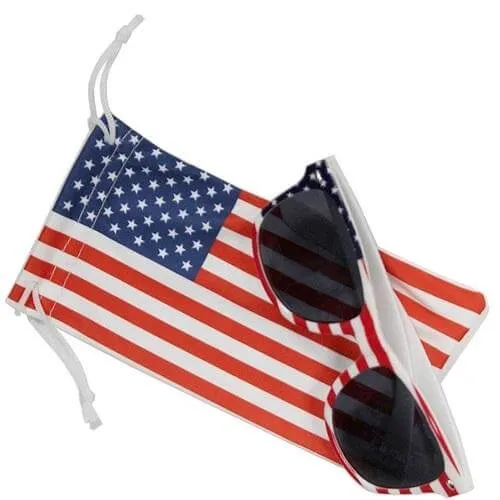 Women's Patriotic Vest, Cowboy Hat, and Sunglasses Bundle