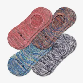 Women's Sparkle Space Dye Cushioned No Show Sock 4-Pack