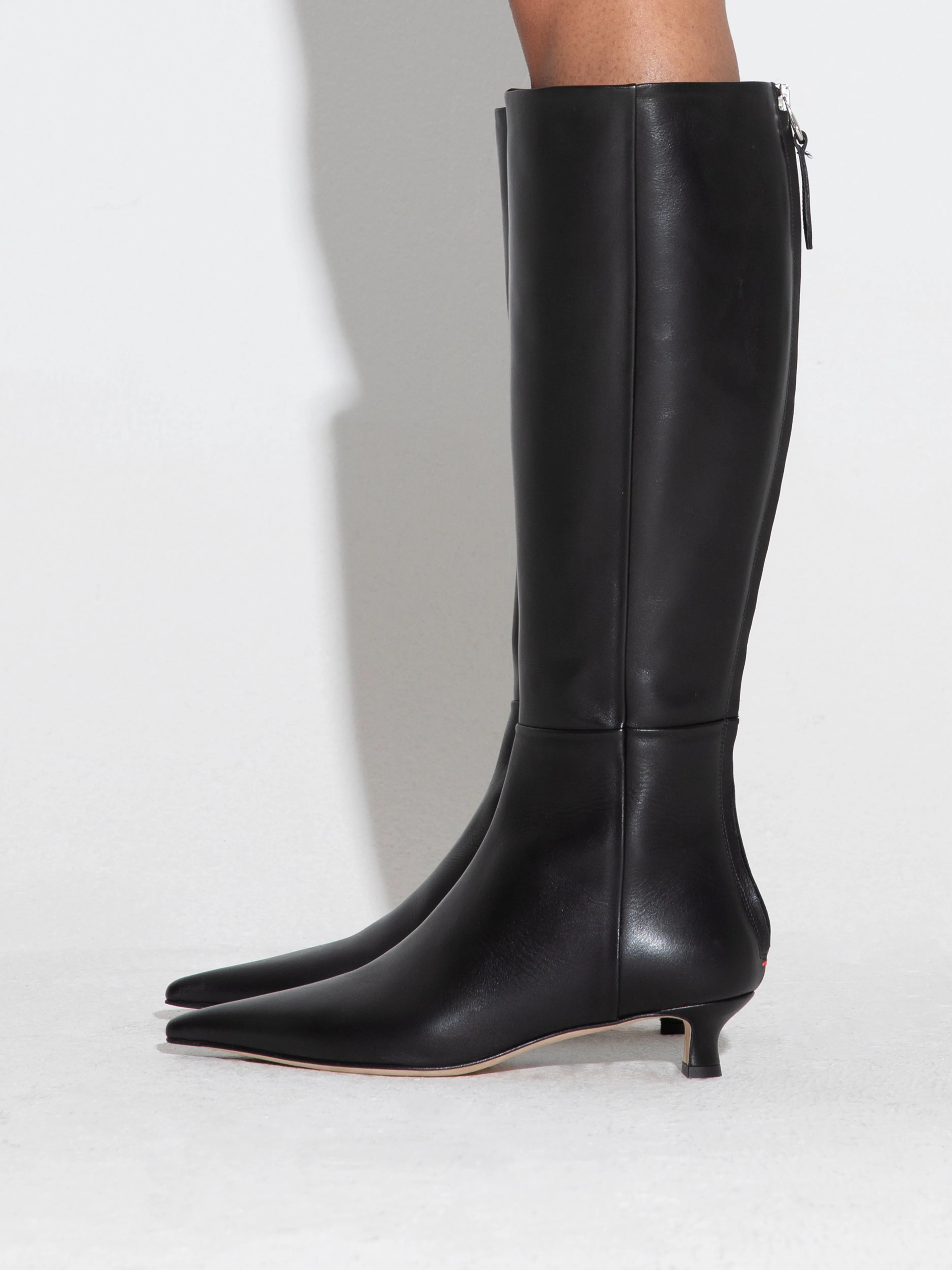 Zazie Leather Knee-High Boots